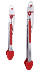 9/12 inch Food tongs with strawberry shape silicone head