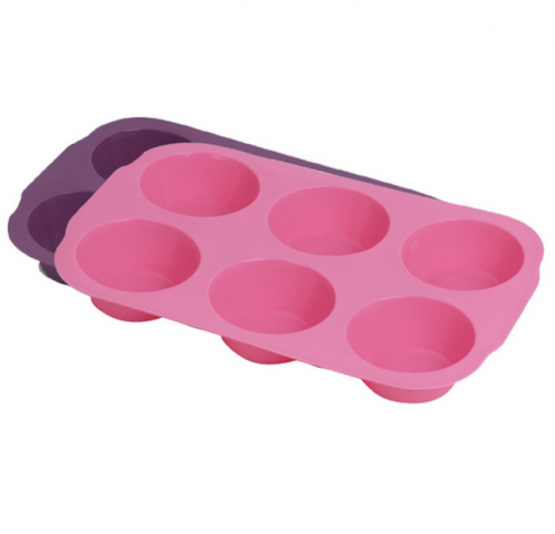 Silicone 6-cup muffin mould