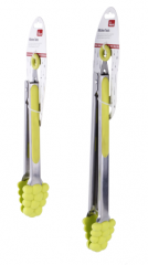 9/12 inch Food tongs with garpe shape silicone head