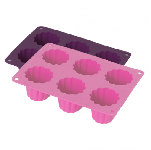 Silicone 6-cup cake mould