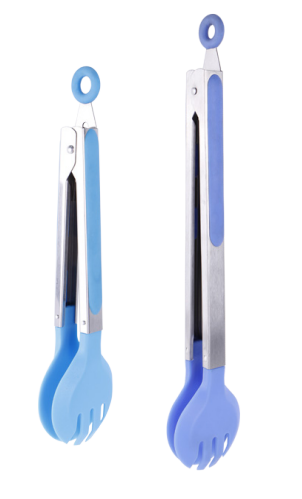 9/12 inch Food tongs with silicone head
