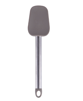 Silicone spatula spoon with SS tube handle