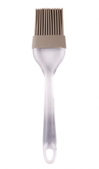 Silicone brush with crystal handle