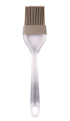Silicone brush with crystal handle