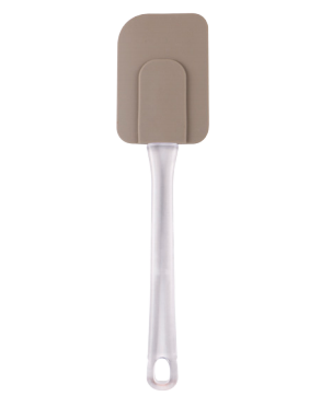 Silicone spatula with crystal handle