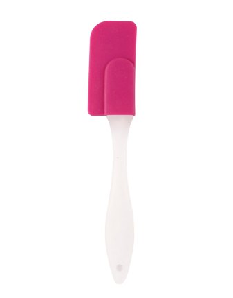 Silicone spatula with white PP handle