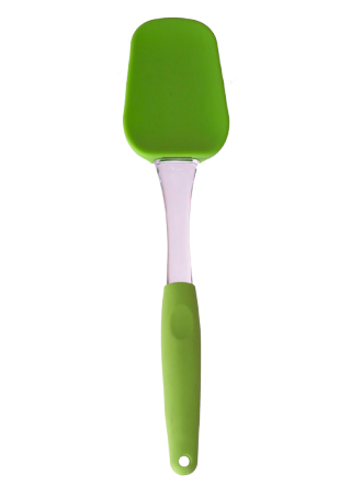 Silicone spoon with TPR handle