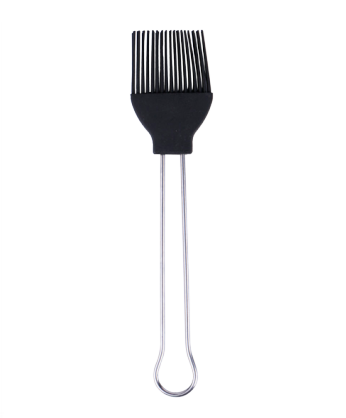 Silicone brush with iron handle