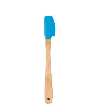 Silicone mini spatula with bamboo handle