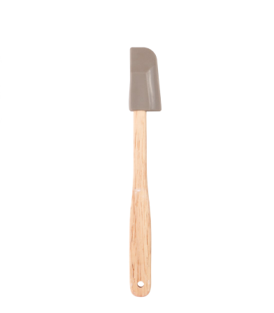 Silicone Mini spatula with wooden handle