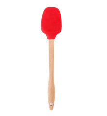 Silicone mini Spatula with wooden handle