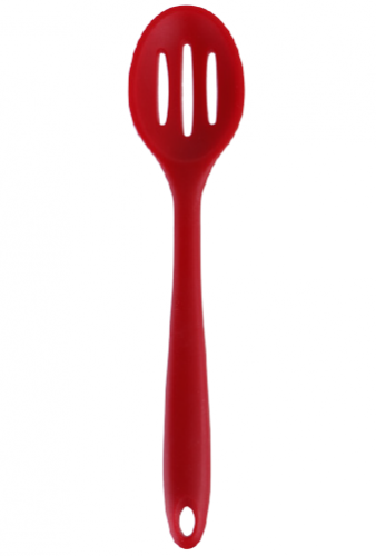 Silicone slotted spoon with nyloninsert