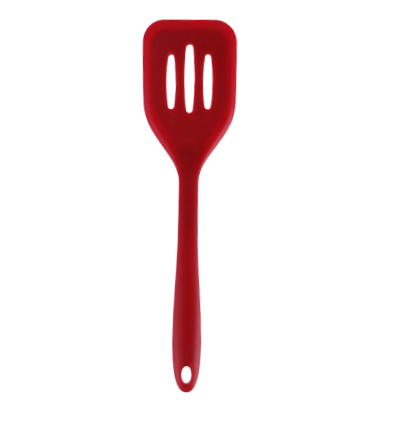 Silicone slotted turner with nylon insert