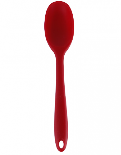 Silicone solid spoon with nyloninsert