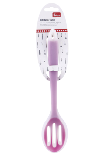 Silicone slotted spoon with nylon insert