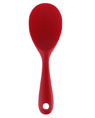 Silicone salad spoon with nylon insert