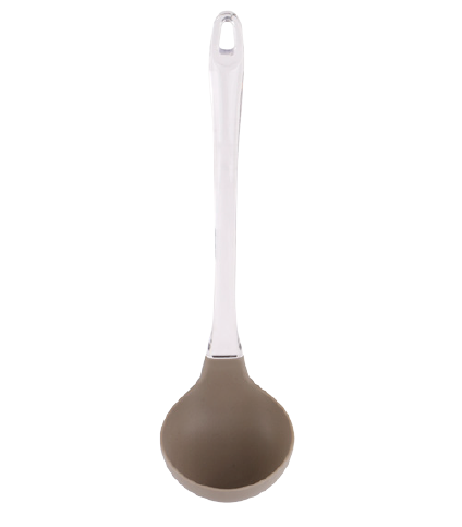 Silicone soup ladle with PS handle