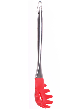 Silicone spagetti server with SS hollow handle