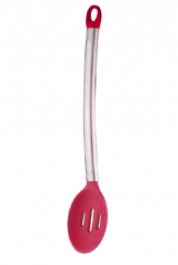 Silicone slotted spoon with SS 430 tube handle