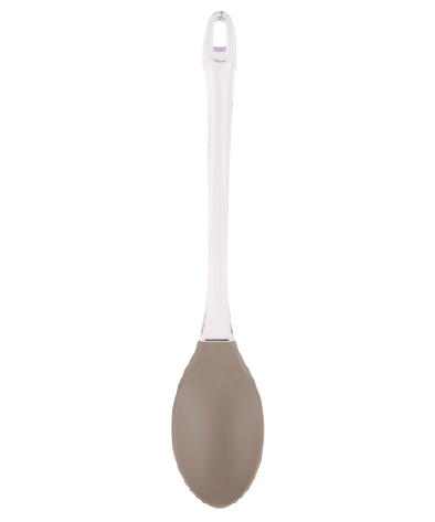 Silicone spoon with PS handle