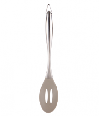 Silicone slotted spoon with SS handle