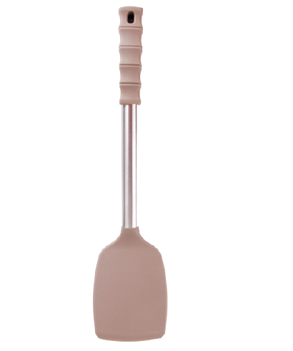 Silicone turner with stainless steel handle silicone tube
