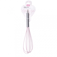 Wired Whisk Silicone Whisk - Stainless Steel & Silicone Kitchen Utensils for Blending, Whisking, Beating & Stirring