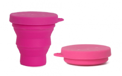 Silicone collapsible cup,Silicone Collapsible Travel Cup,Silicone Folding Camping Cup with Lids