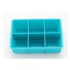 Silicone 6 holes square ice cube tray ice cube mould
