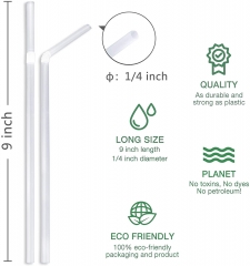 PLA Drinking Compostable Straws 200 Pack